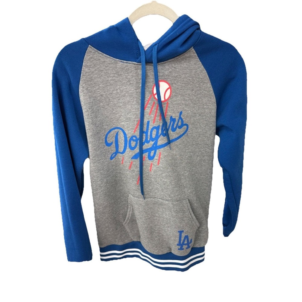 Vintage LA Dodgers Baseball Hoodie Sweatshirt Size Large Promo